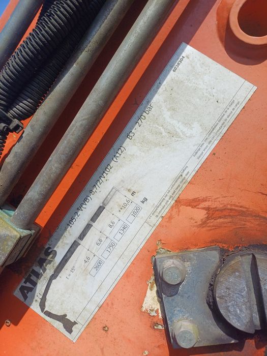 Atlas 105.2 hds Żuraw hiab dżwig sterowanie radiowe chwytak