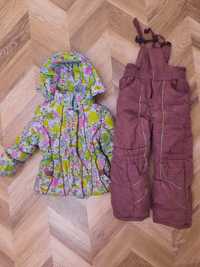 Продам детский комплект (куртка +комбенизон)на рост 110 на девочку