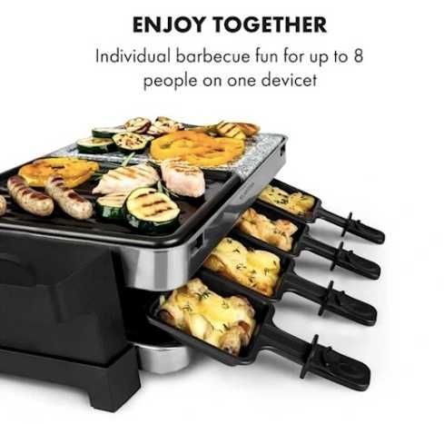 Raclette grill elektryczny Klarstein Sirloin czarny 1500 W