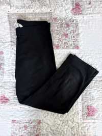 Czarne bawełniane legginsy za kolano dla dziewczynek H&M 146