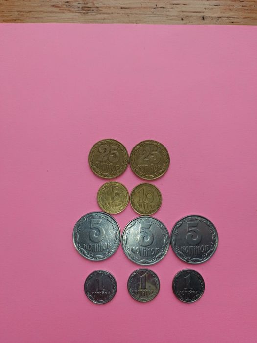 Монеты 1992 года (1,5,10,25) и 50