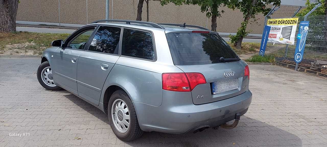 Audi A4 B7 Kombi 2007r 2.0 140KM Automat DB Stan!Klima!Alu!Hak!Polecam