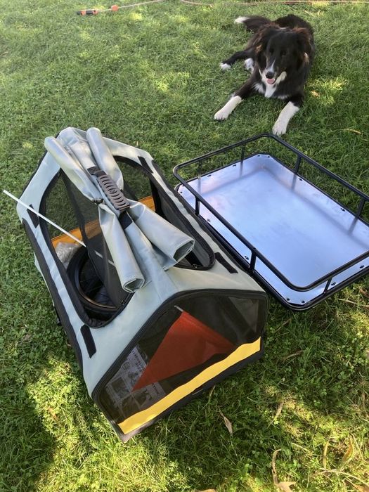 Przyczepka rowerowa dla psa zciągany kontener nowa