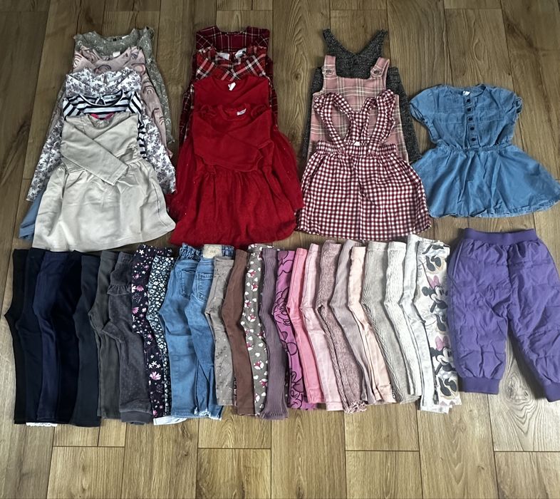 Paka ubrań dla dziewczynki rozmiar 92