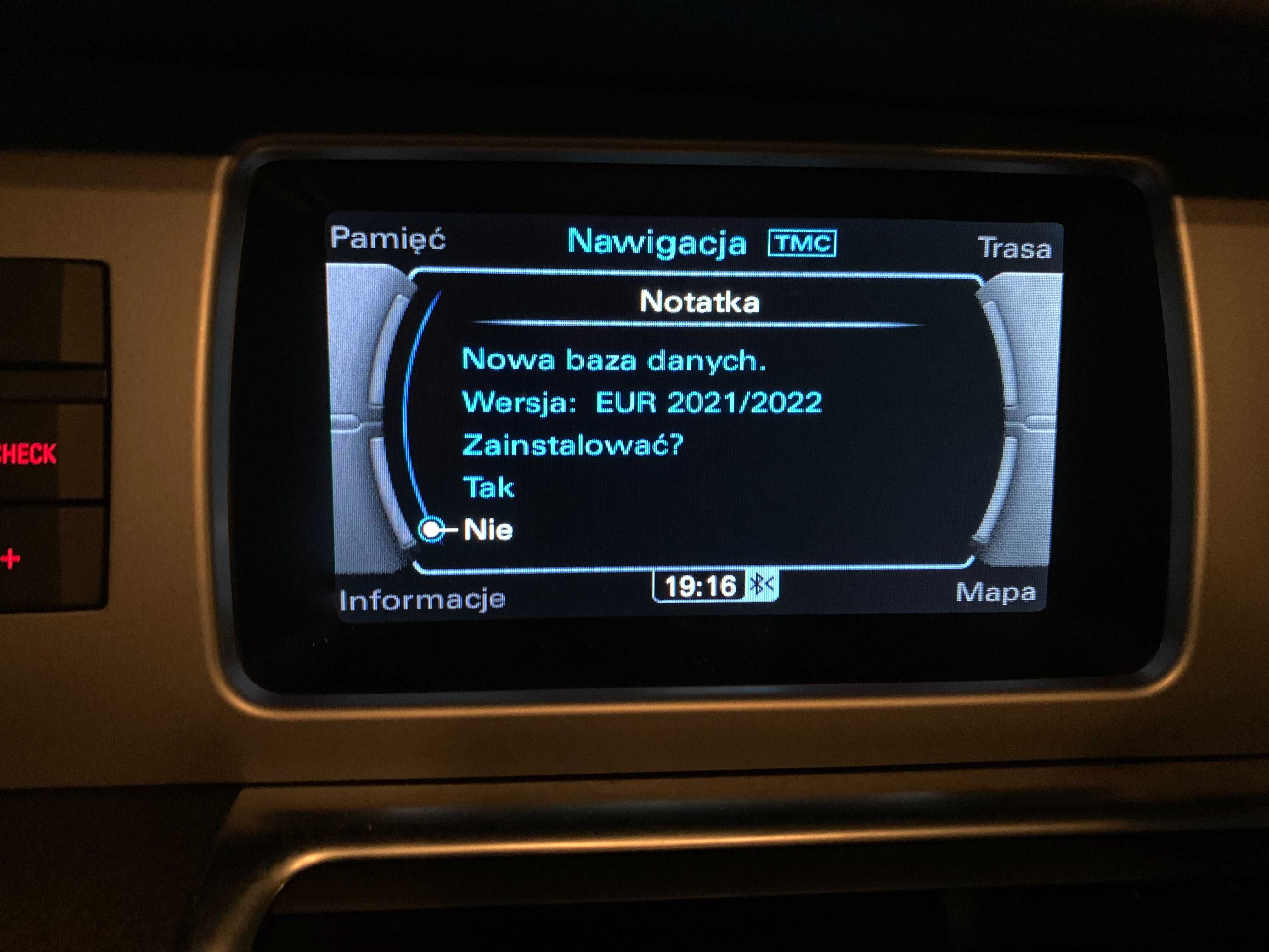 Menu Polskie Nawigacja AUDI MMI 3G A8 A7 A6 A4 A5 USA