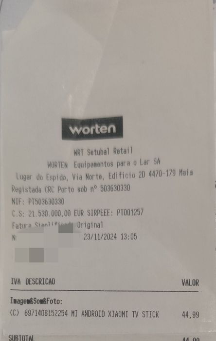 Dongle XIAOMI TV Stick