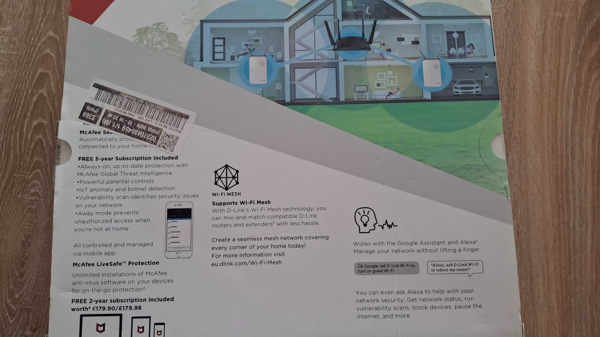 Router D-Link DIR-2660 EXO wi-fi WLAN 802.11a/b/g/n/ac 2600Mb/s AC2660