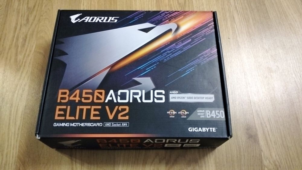 Материнська плата Gigabyte B450 arous elite v2