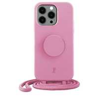Etui Just Elegance z PopGrip do iPhone 14 Pro Max - Pastelowy Różowy