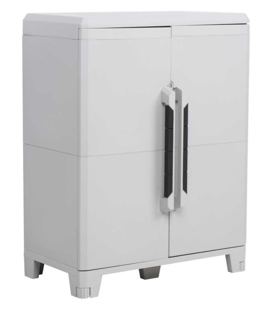 armário em pvc cinza 2 portas transforming