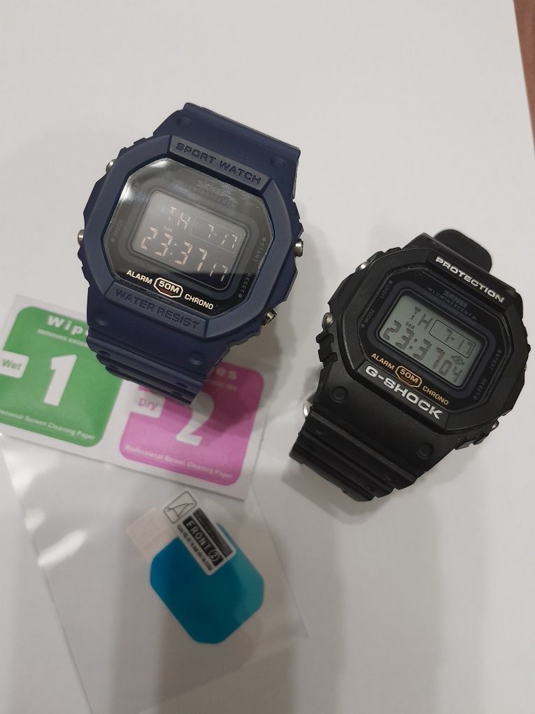 Електронний наручний годинник g shock protection skmei