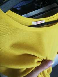 Cienki sweterek Camaieu 38 oversizes żółty
