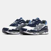 Asics Gel-NYC White Navy Blue кроссовки мужские асикс (asics)