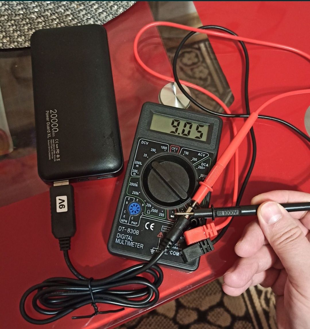 Кабель провод для питания wi-fi роутера, лед ламп USB/DC 9v вольт