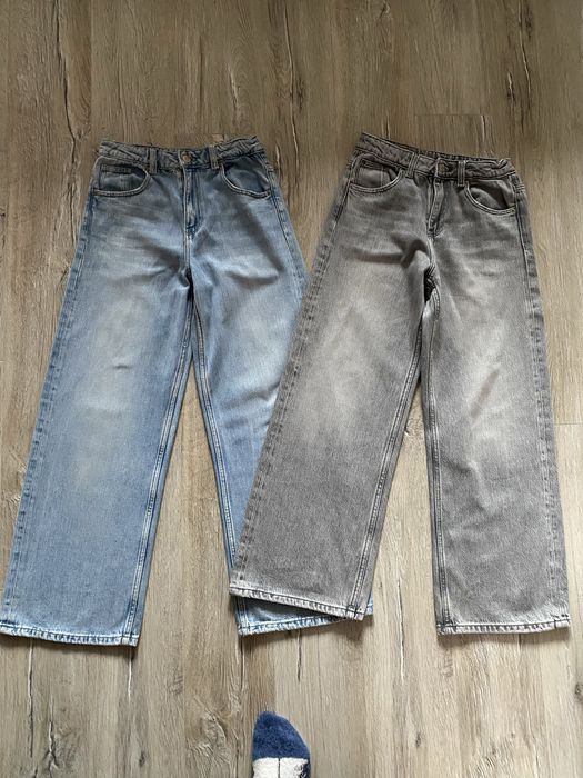 Zara spodnie jeansy niebieskie  r. 152