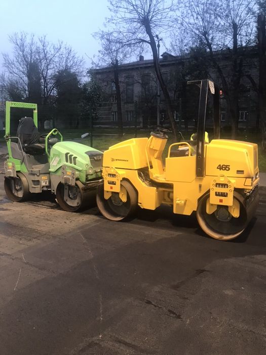 Асфальтирование в Днепре и аренда спецтехники каток минипогрузчик ...