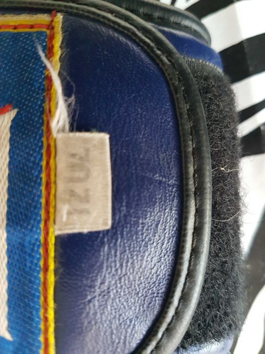 Luvas couro azul Raja Boxing