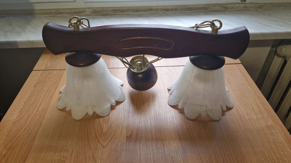 Lampa żyrandol PRL Vintage