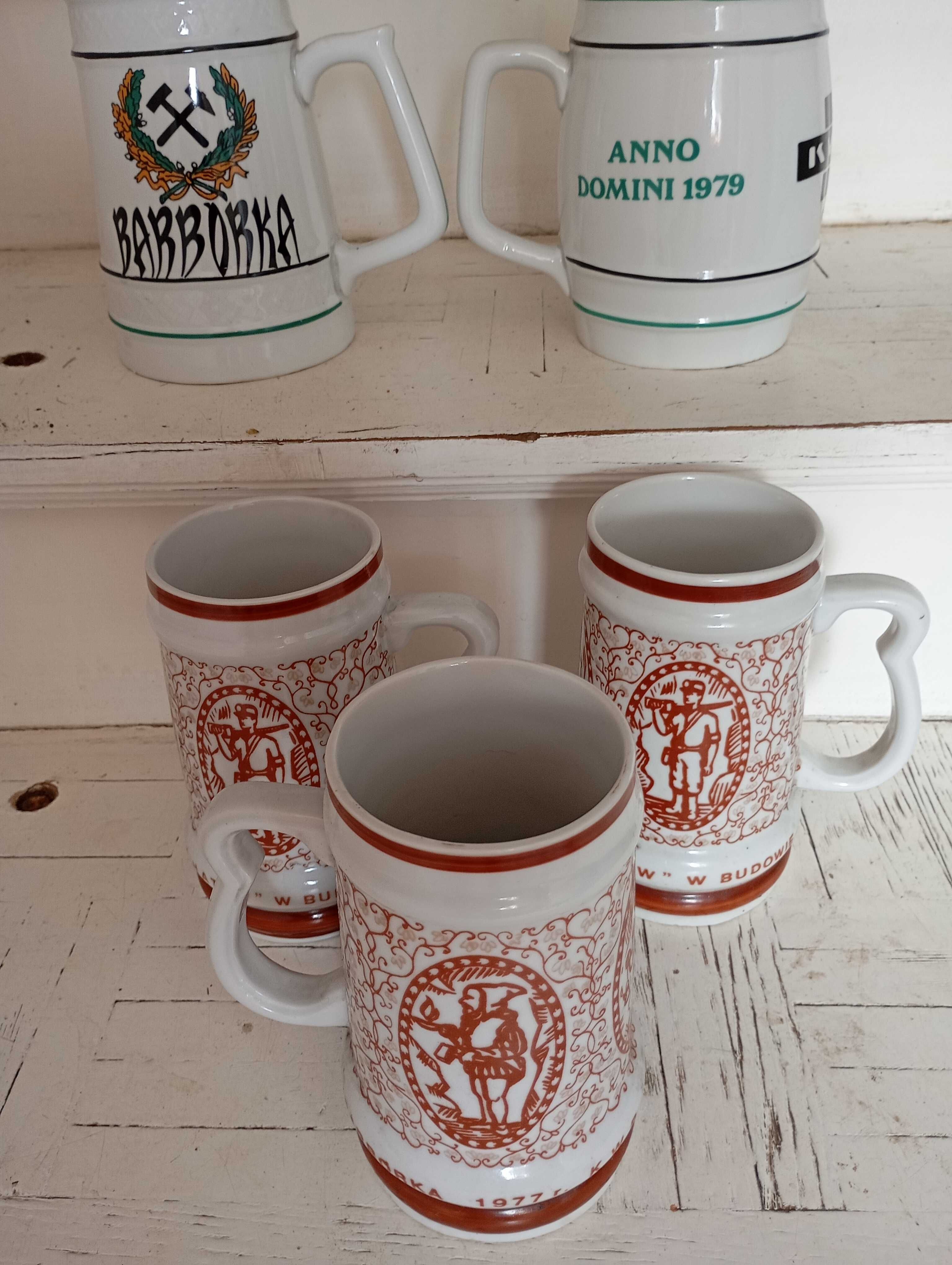 Kufle do piwa ceramiczne 5 szt