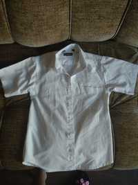 Рубашка белая, с коротким рукавом, п/ обхват груди 39 см