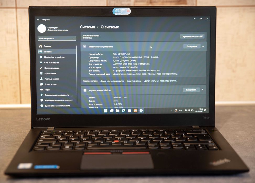 Lenovo ThinkPad T470 i5-7200U FullHD 8Gb SSD M2 Type-C LTE ноутбук