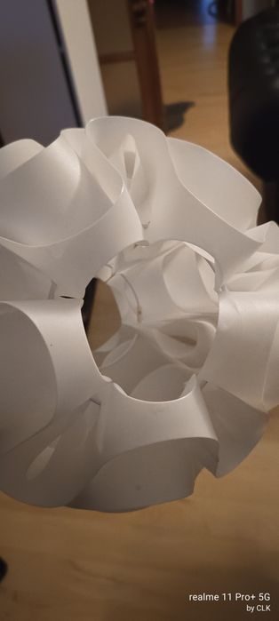 Abażur lampa uniwersalna Glamour biała