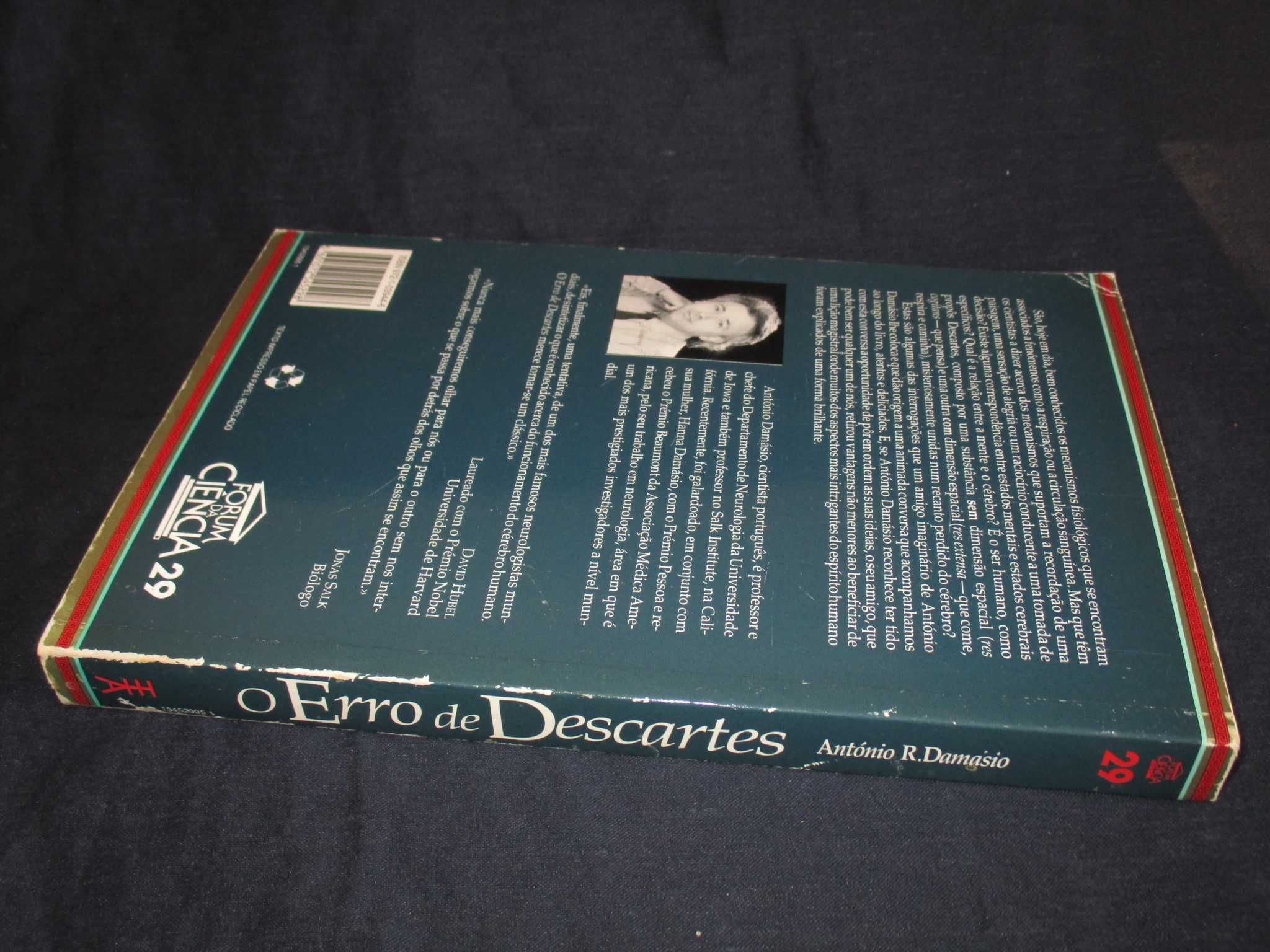 Livro O Erro de Descartes António Damásio