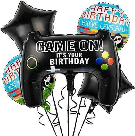 Balony foliowe Na urodziny Motyw gier