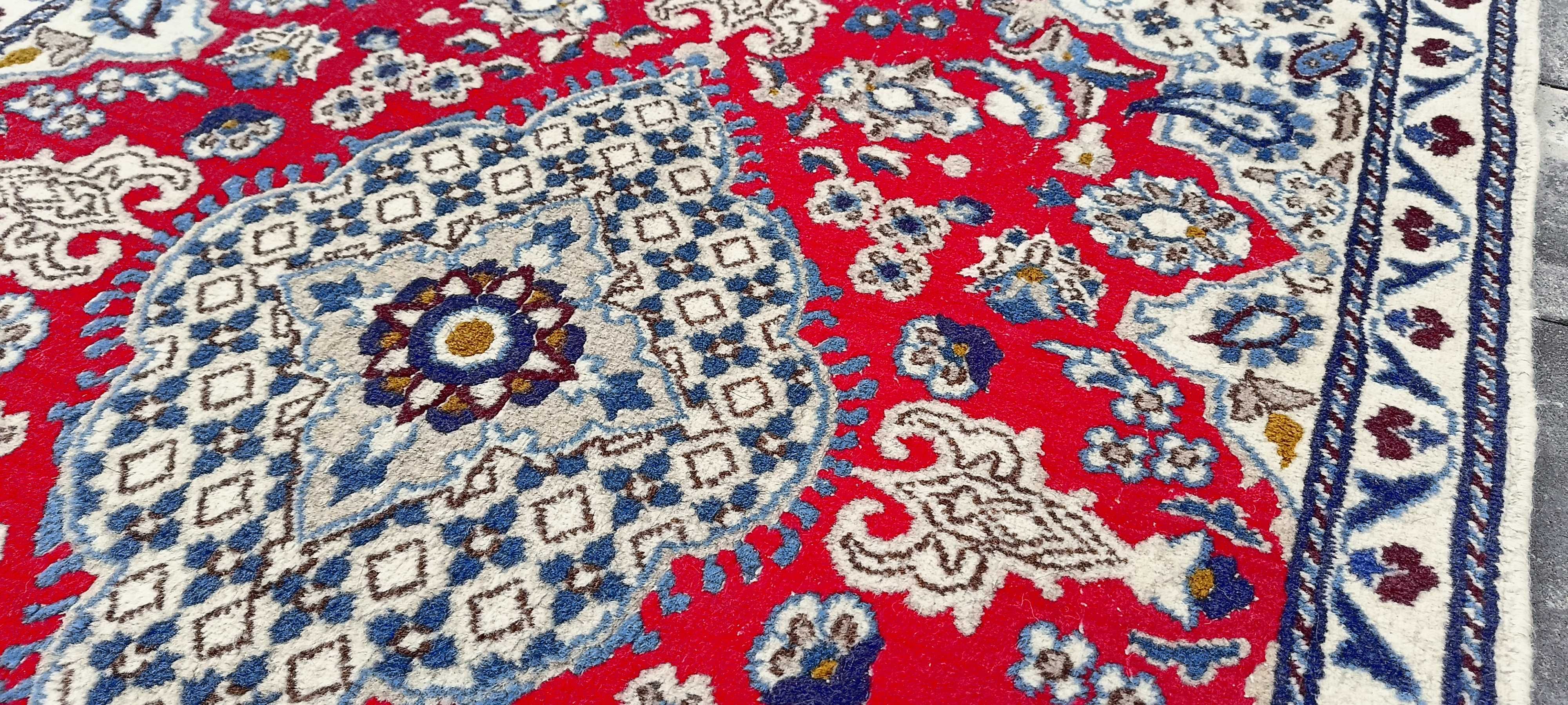 Nain irański dywan wełniany perski 146 x 89 cm wełna