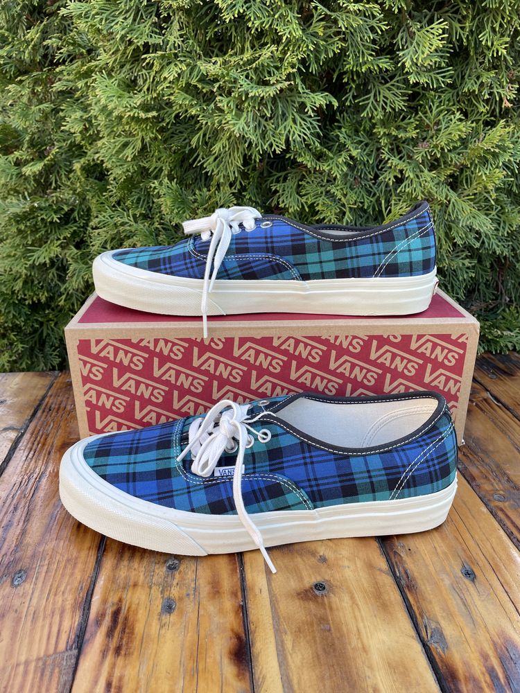 Новые кеды vans authentic (вансы тартан deep jade) с Европы