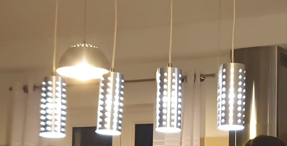 Lampa wisząca stalowa