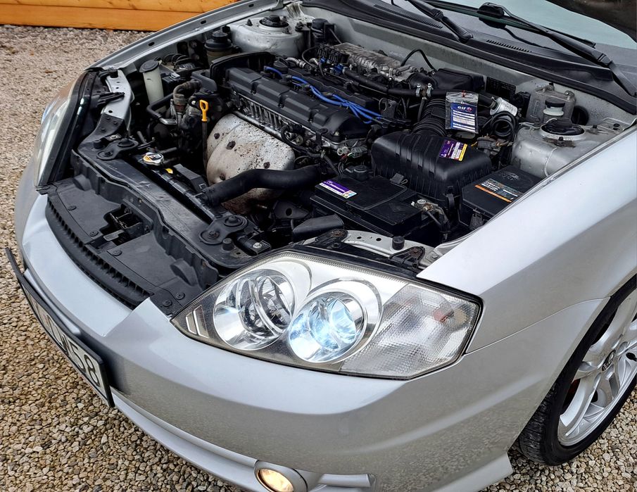 Mega Hyundai Coupe 2.0+LPG 140KM Klima mrozi Skóra Ledy Alu 2 kpl kół
