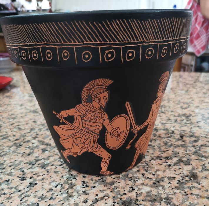 Vaso pintado à mão