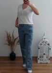 Cudowne jeansy szeroka nogawka YAS rozm. 40