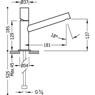 Umywalka nablatowa Roca Long Island 90 cm  + bateria Tres Max-Tres 37