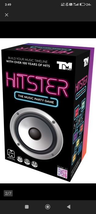 Hitster gra planszowa muzyczna + kod spotify jak nowa