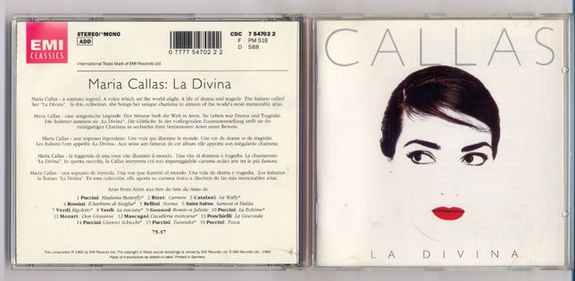 Maria Callas La DIvina e Romantic Callas