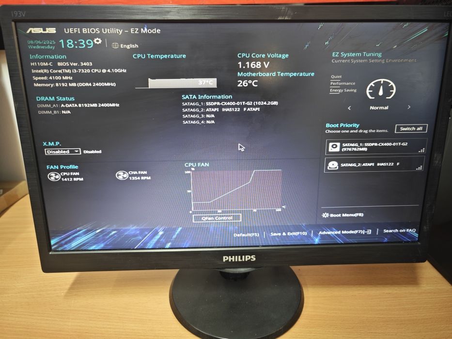Komputer stacjonarny biurowy komplet gotowy do pracy. 8gb ram 1tb ssd