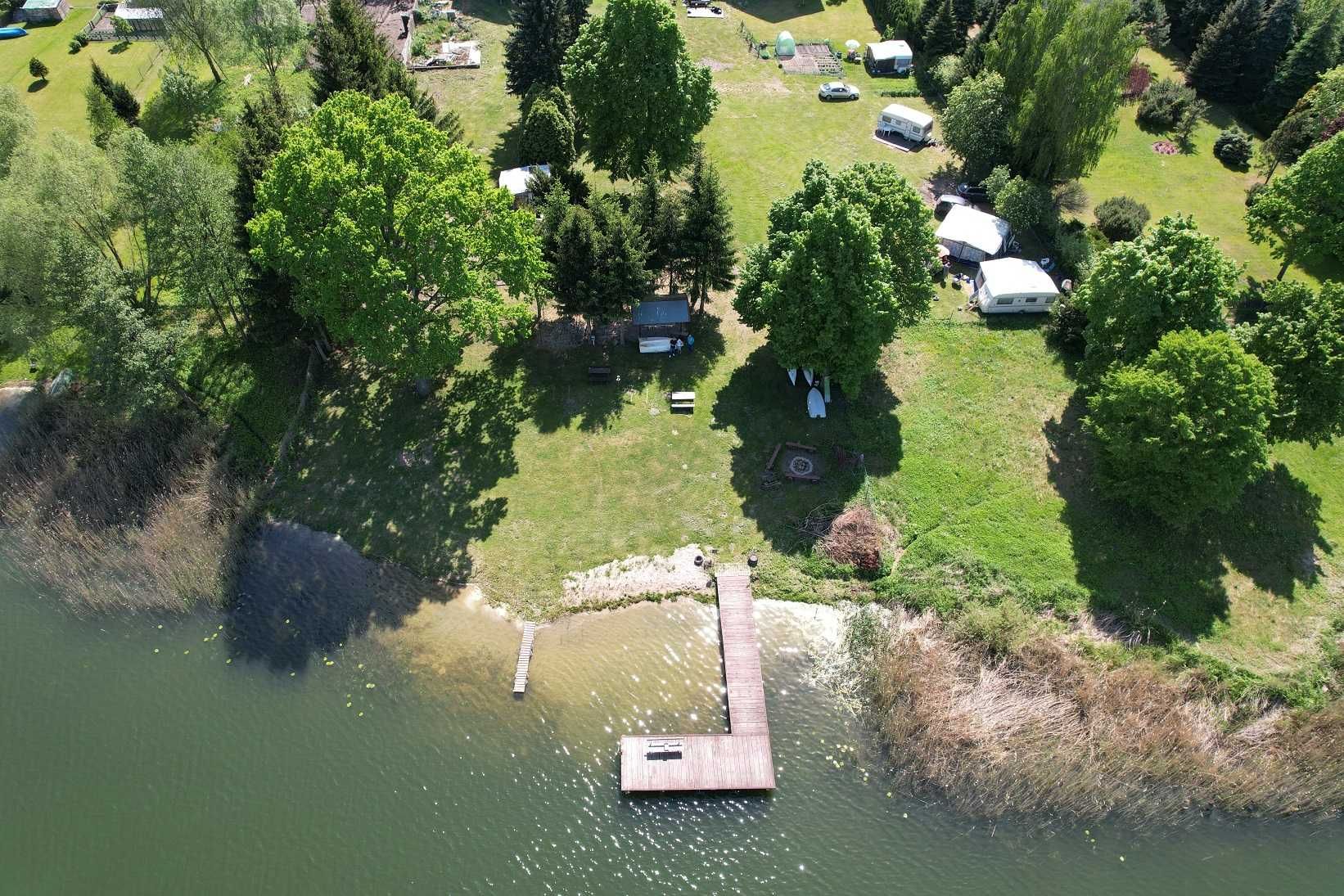 przyczepa kempingowa pole namiotowe kempingowe nocleg jezioro mazury