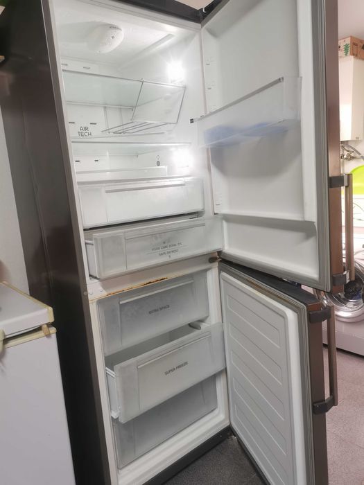 Combinado inox hotpoint