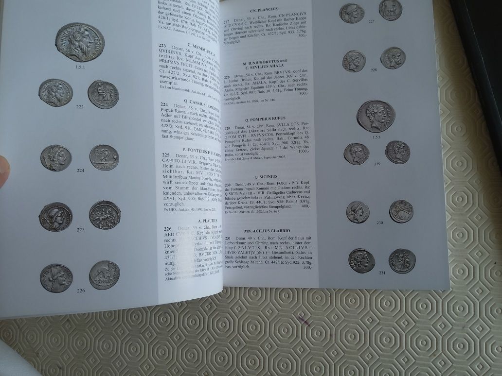 12525#Livro/catálogo Leilão Moedas Romana 2016 ofert 1 livro notas etc