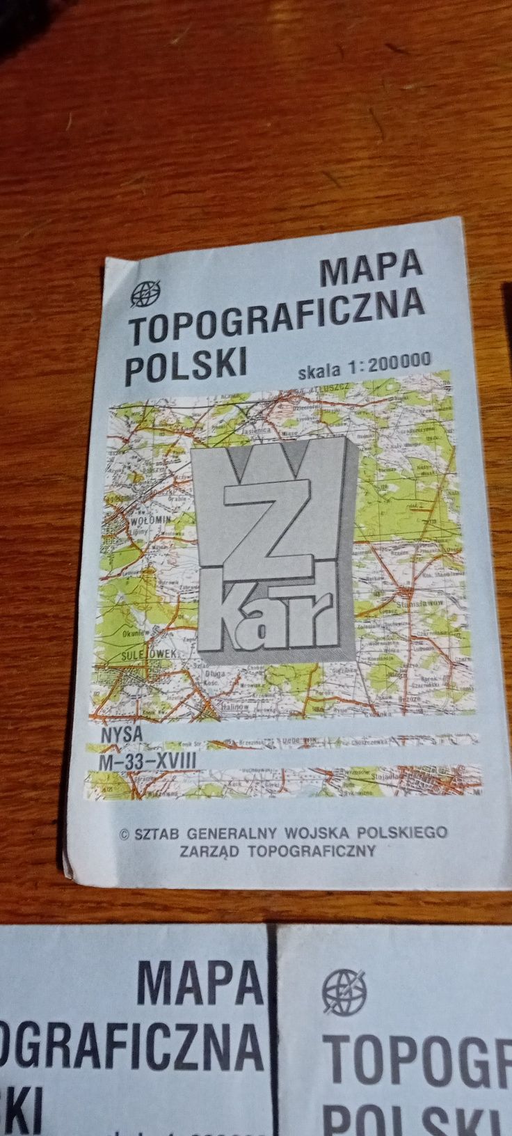 Zestaw map topograficznych Polski 6szt i mapy Skandynawii i Austrii 3