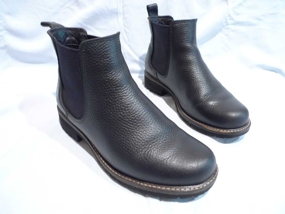 ECCO r.36/23cm Sztyblety skórzane buty damskie
