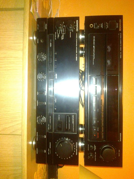 wzmacniacz kenwood ka 880d i magnetofon kx 7030 i kolumny T+A