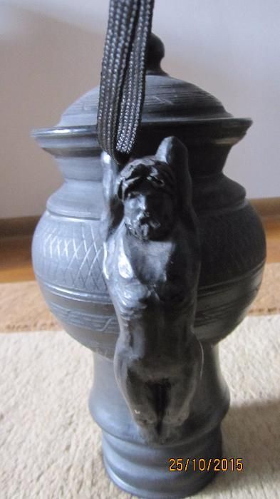 амфора-ваза в грецькому стилі з чорної кераміки (ексклюзив)