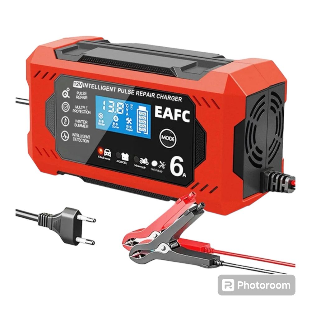 Mocny,inteligentny prostownik,ładowarka do akumulatora LCD 12V.