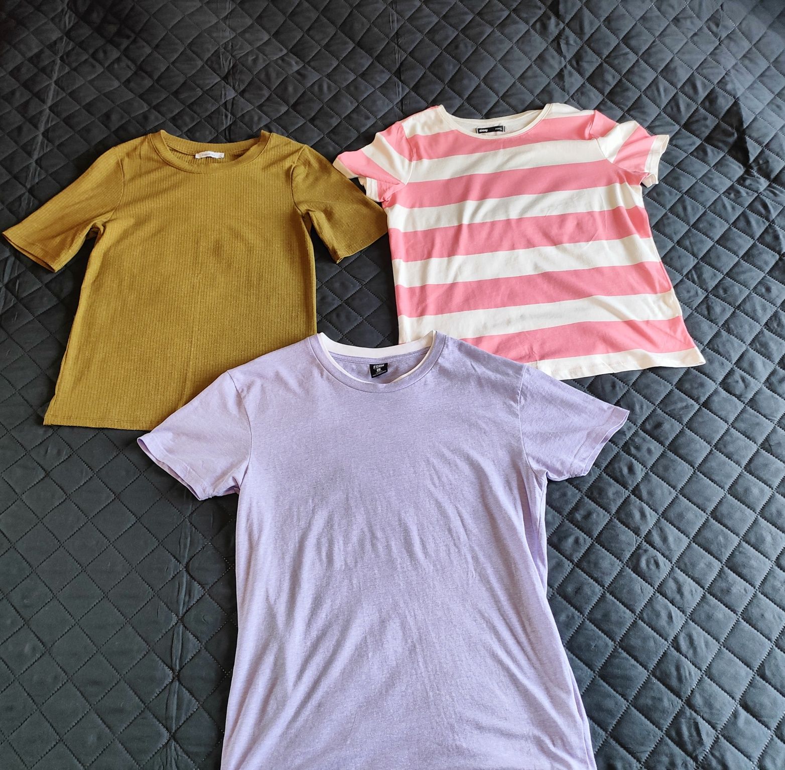 Trzy t-shirty koszulki L