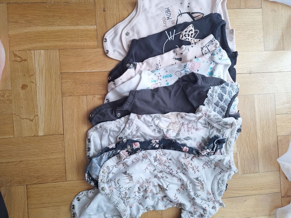 Worek ubrań niemowlęcych dziewczynka 56 62 newbie kappahl, h&m