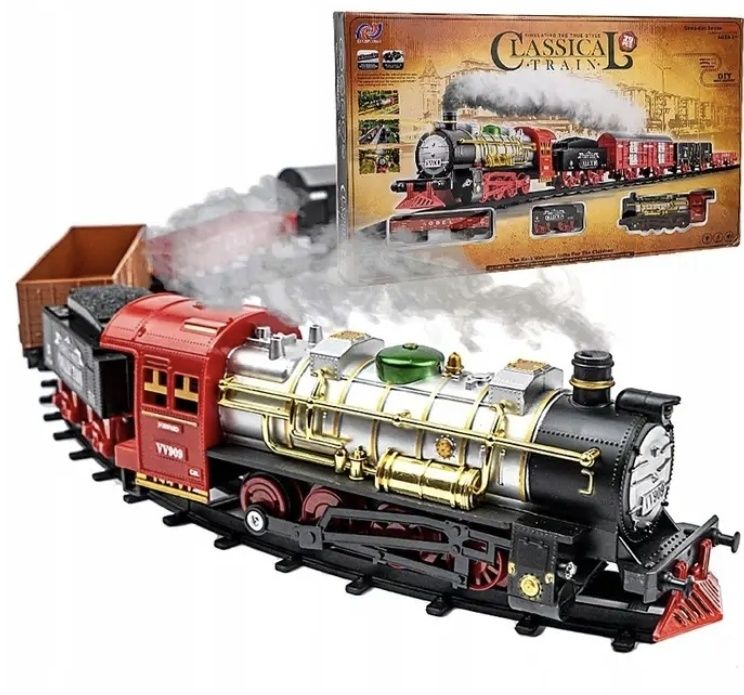 Большая железная дорога с дымом