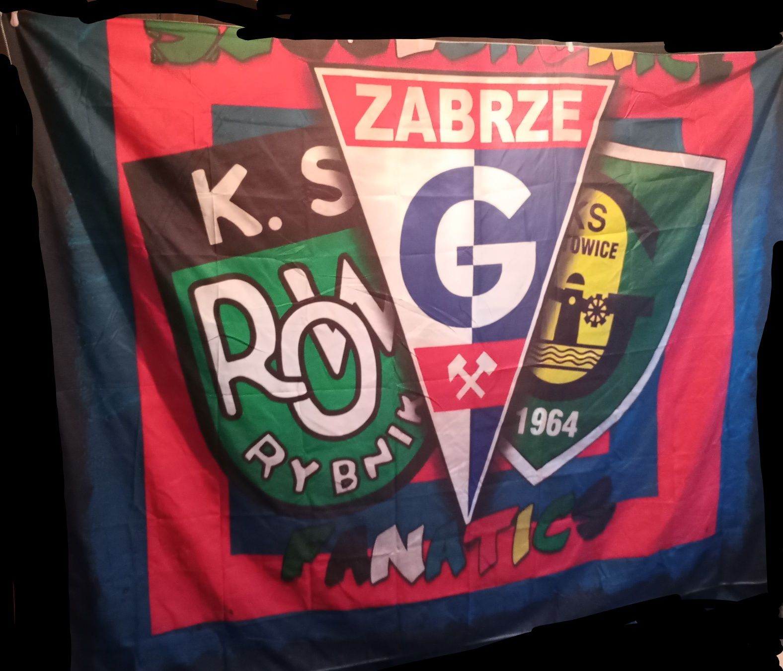 Flaga Górnik Zabrze GKS Katowice Row Rybnik